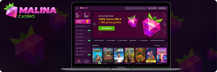 Malina Casino España plataforma juegos online