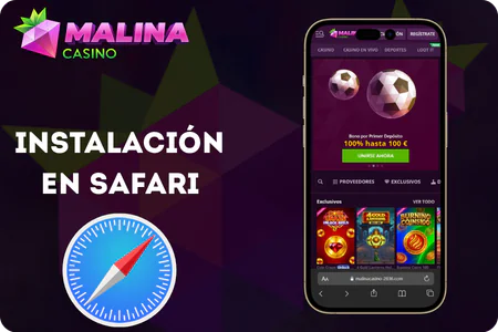 Instalacion de web app de casino en iPhone desde Safari