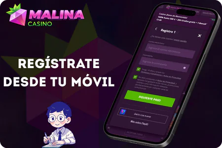Alta rapida Malina Casino desde movil Android e iOS